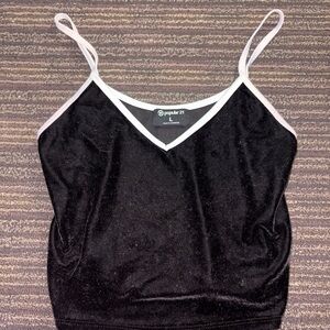 Black Velvet Women's Top